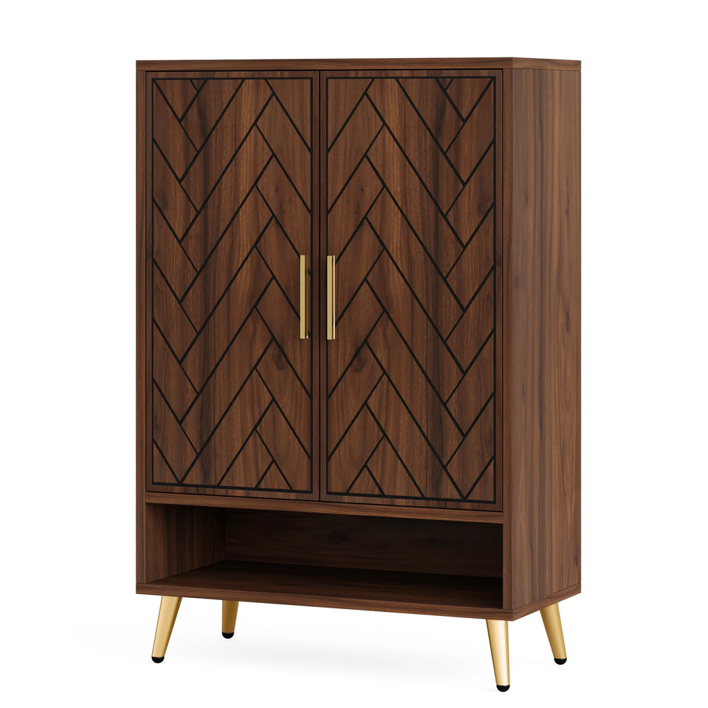 Nia Walnut Shoe Cabinet