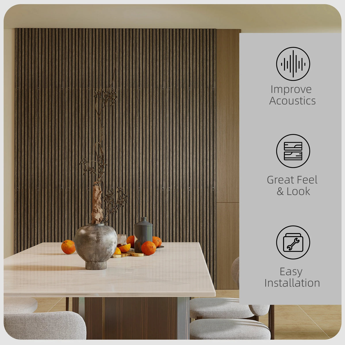 Whisperrise 3D Wood Acoustic Wall Panel Set