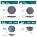 Vancasso PLAYA Series Reactive Glaze Stoneware Dinnerware Set