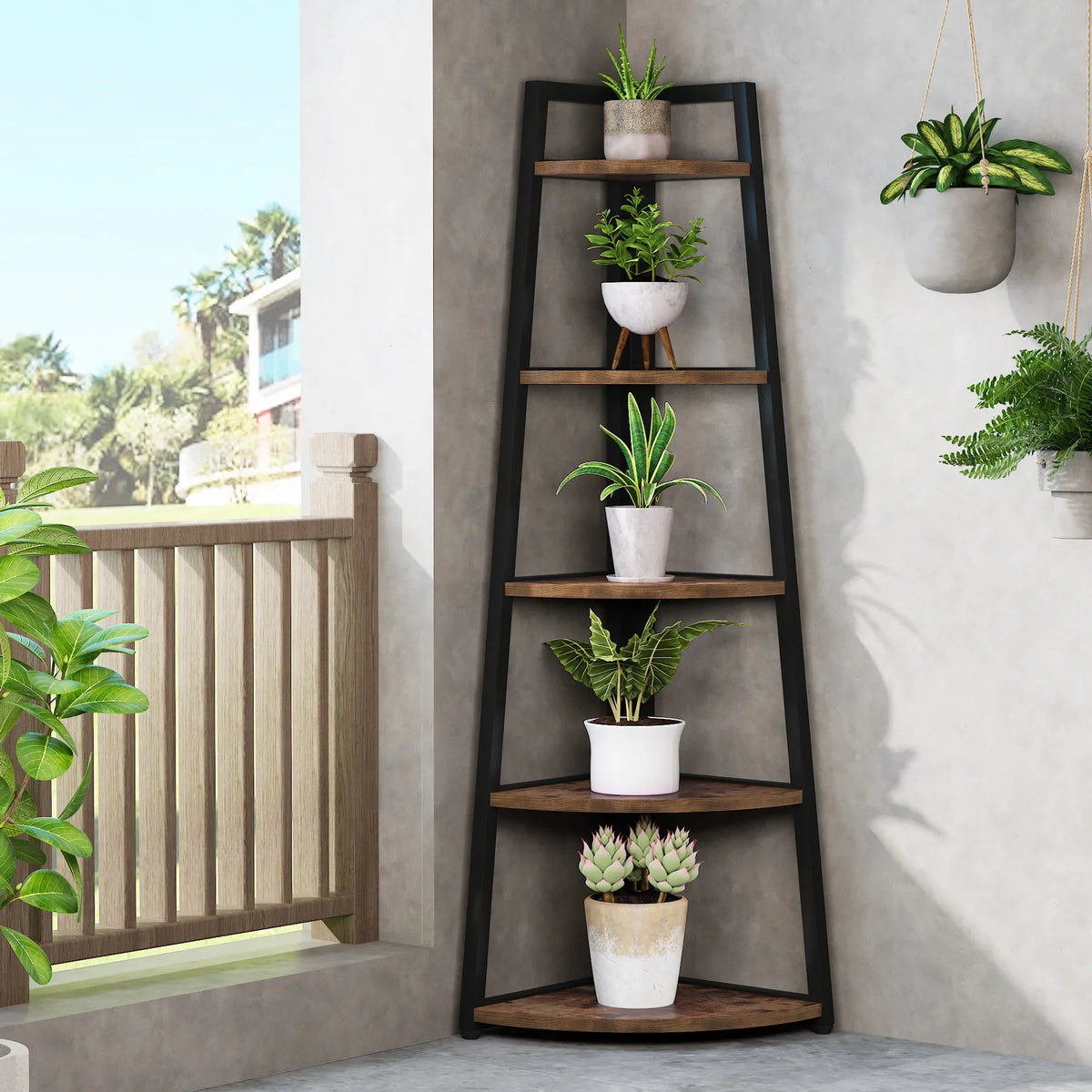Mossloom Corner Bookcase