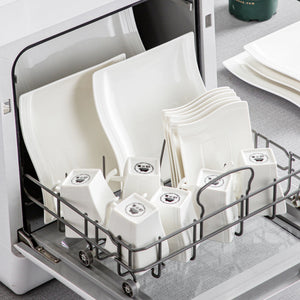 MALACASA Flora White Porcelain Dinnerware Set – 30/60 Pieces