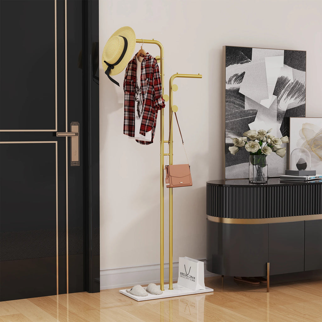 Rivelle Gold Floor Coat Rack