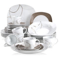 VEWEET Nikita 30-Piece Porcelain Dinnerware Set