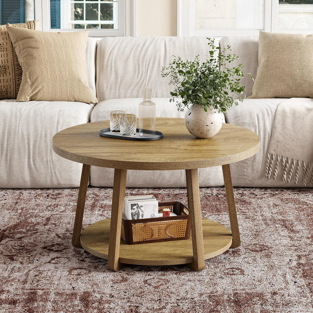 Chorusarc 2-Tier Round Coffee Table