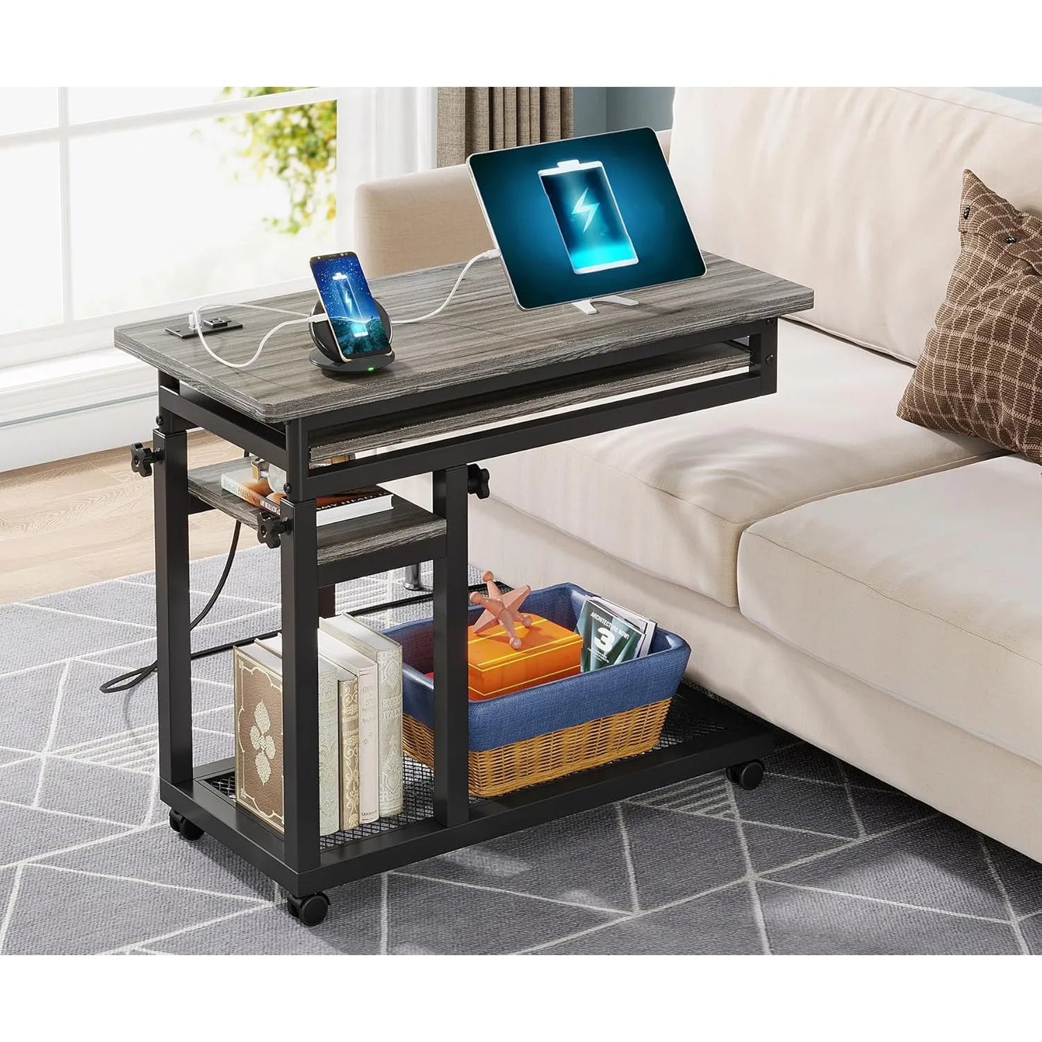 Bennett Adjustable Rolling Laptop Desk
