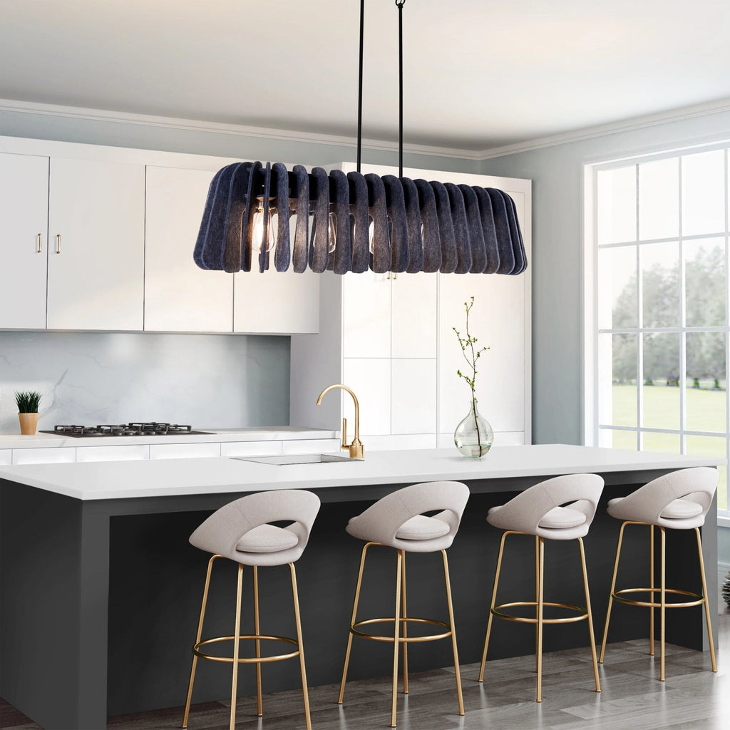 Aureline Modern Island Pendant – Black