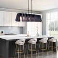 Aureline Modern Island Pendant – Black