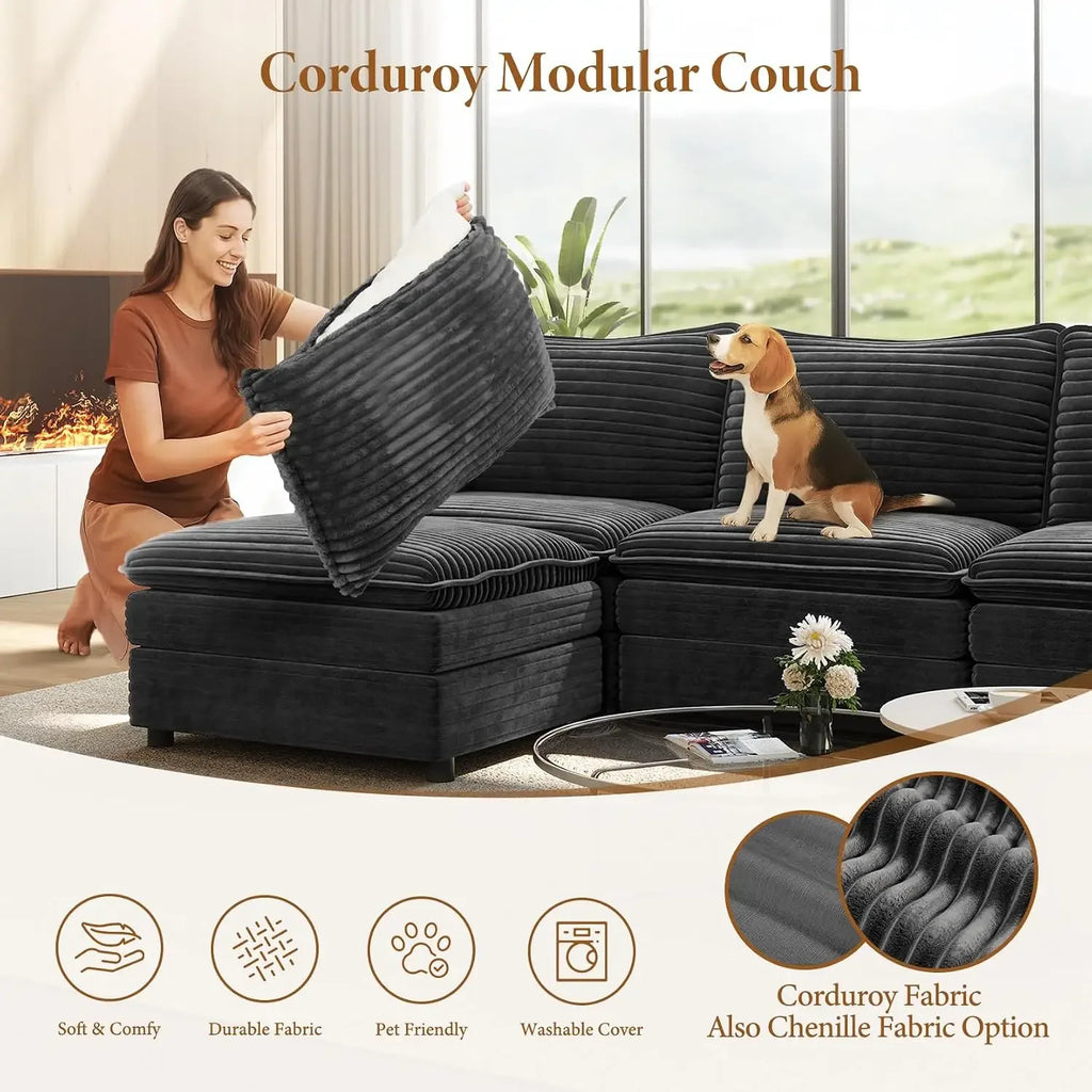 Vellune Corduroy cushion-cover removal demonstration