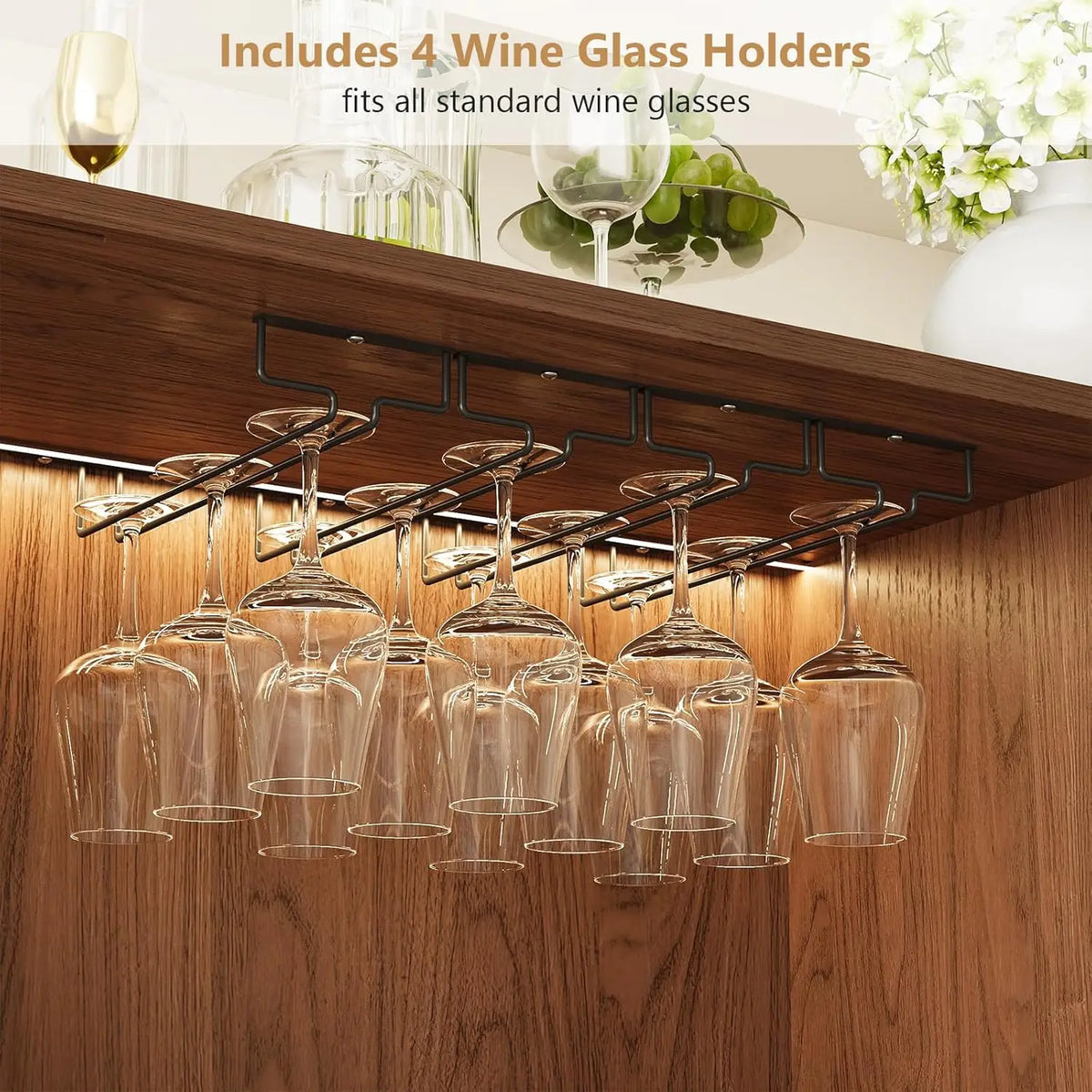 Daydreamecho Fluted Home Bar Cabinet