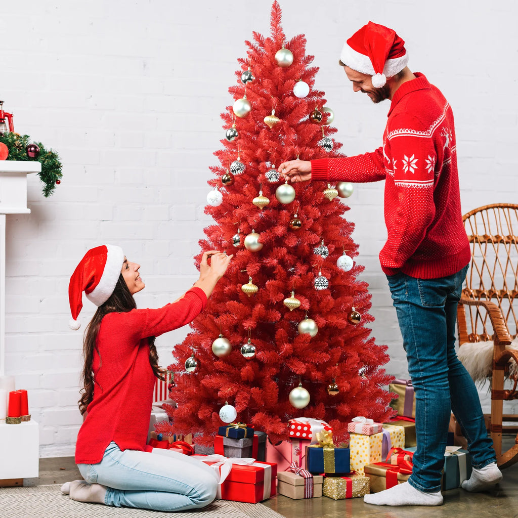 Everfrost Crimson Christmas Tree