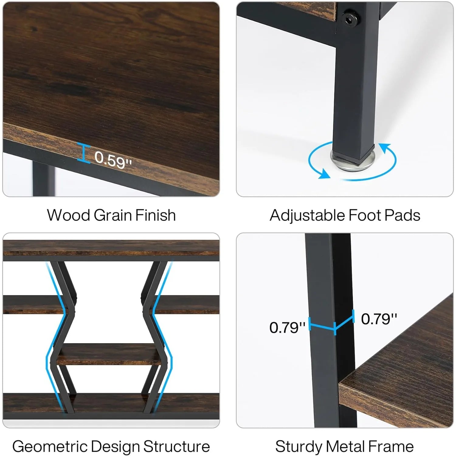 Sawyer Geometric Console Table
