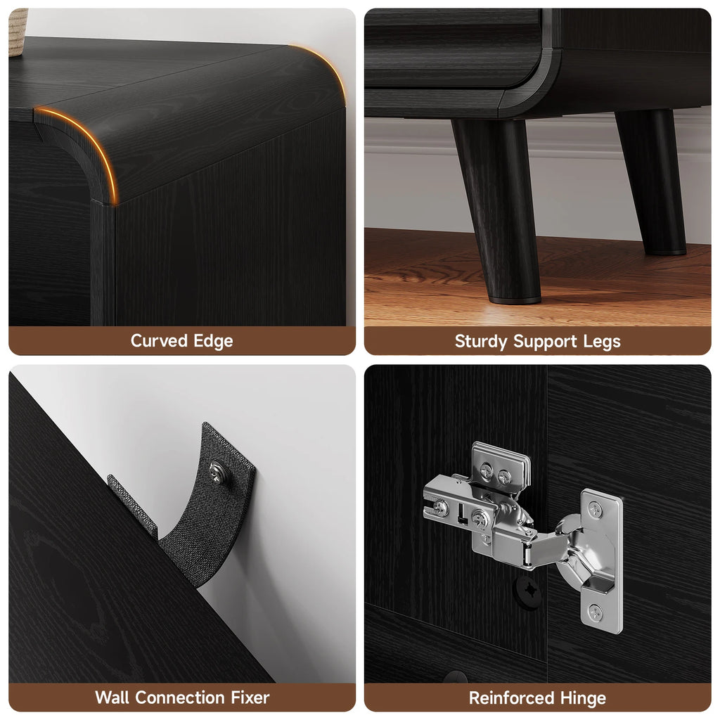 Melodyveil Curved Sideboard