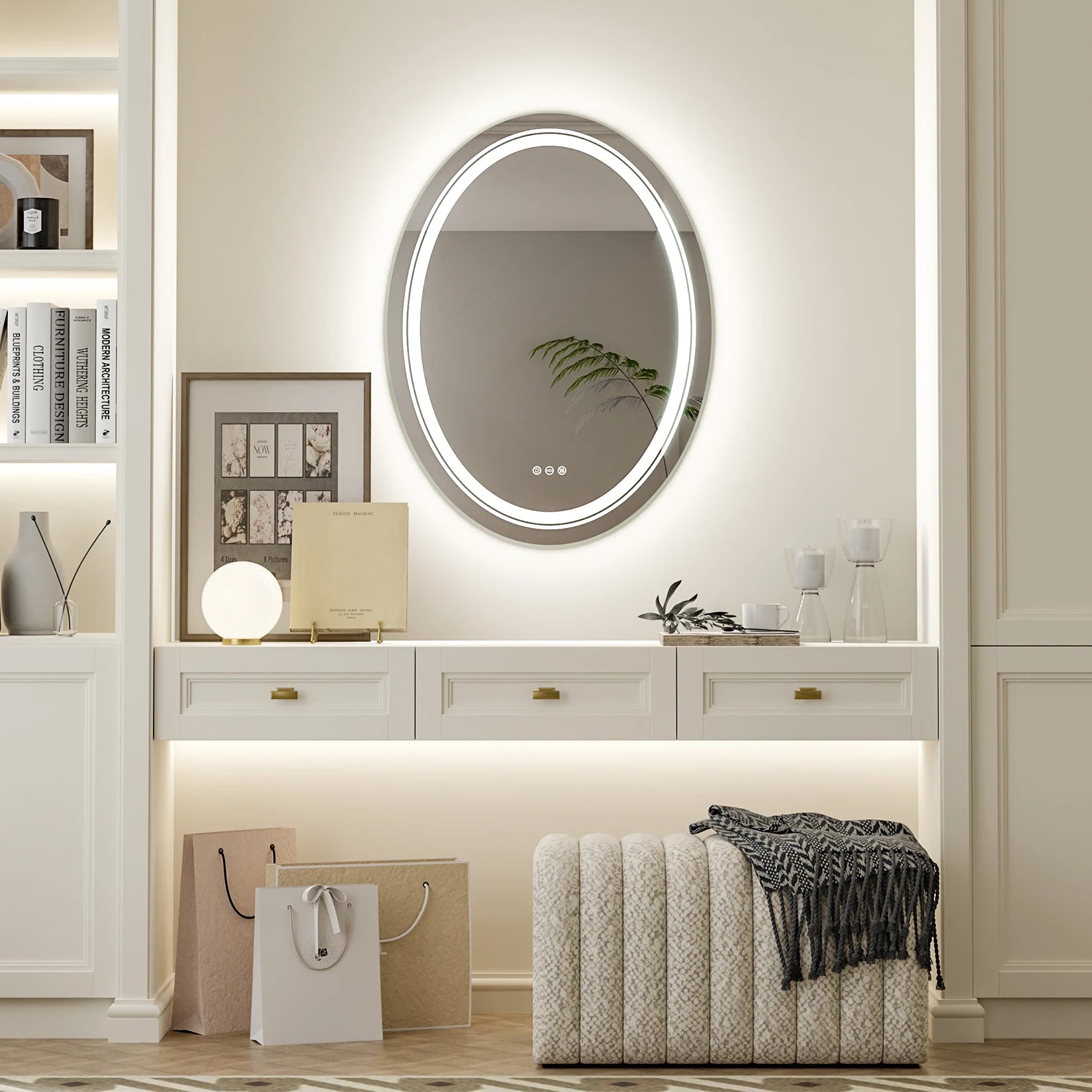 Arlo Oval LED Bathroom Mirror