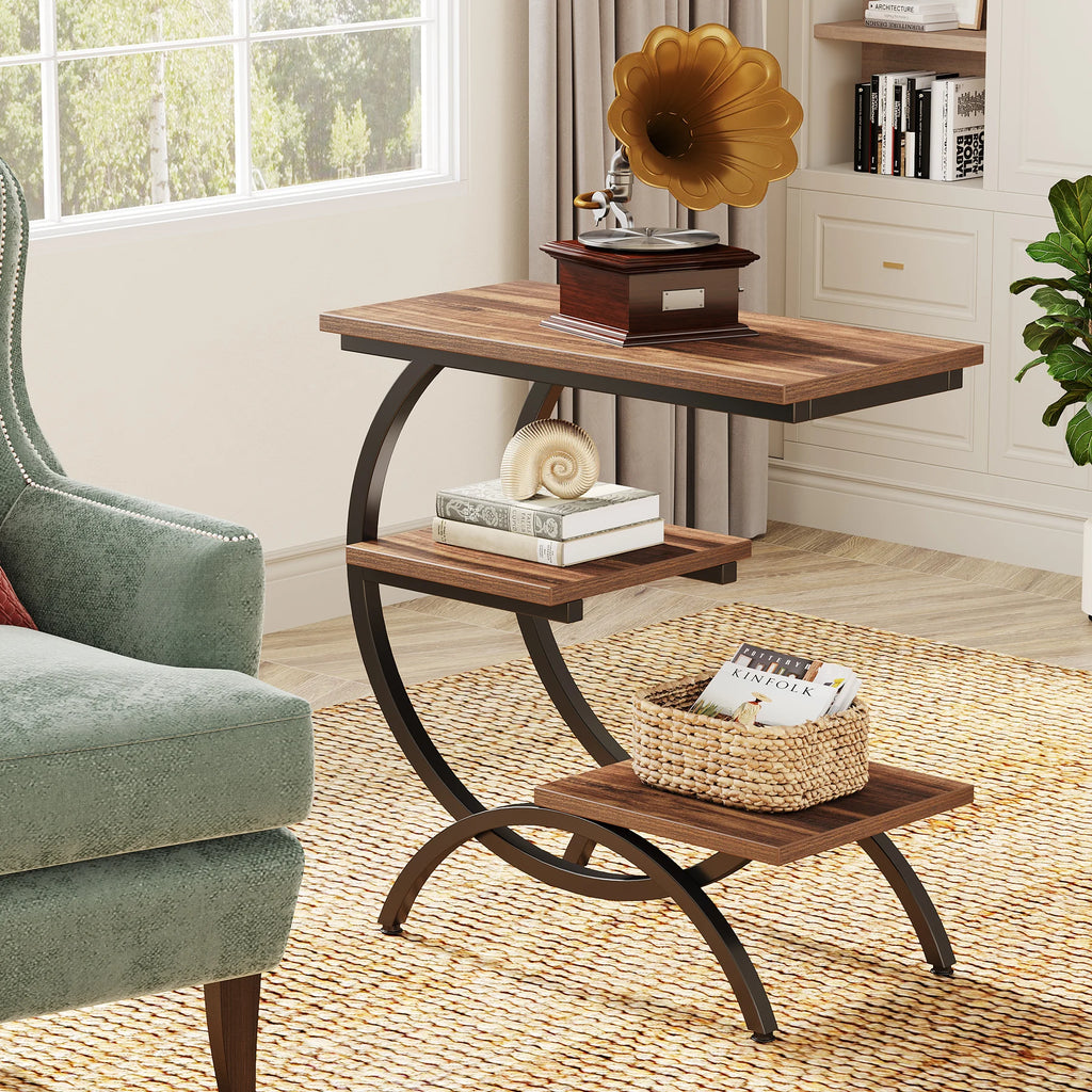 Nari 3-Tier C-Shaped Side Table