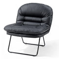 Sorel Foldable Faux Leather Lounge Chair