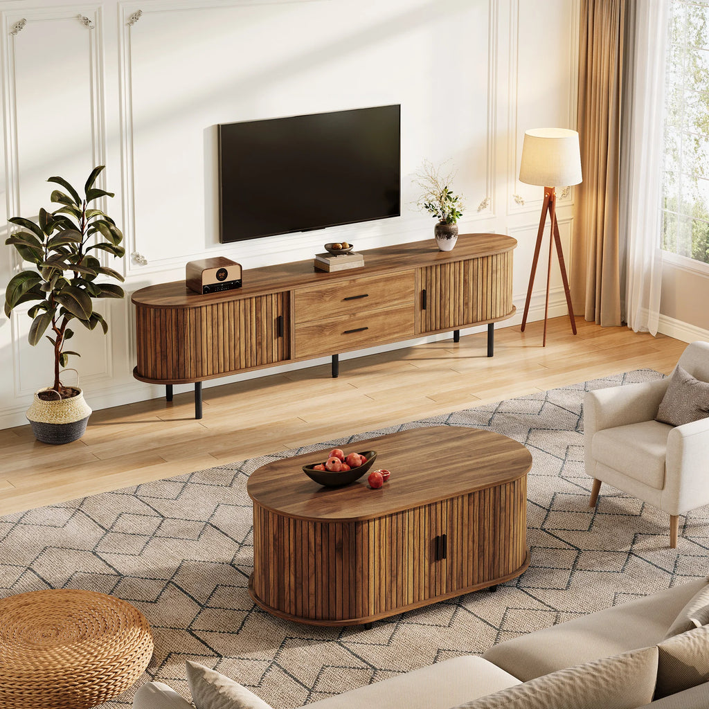 Glimmerloom Fluted TV Stand