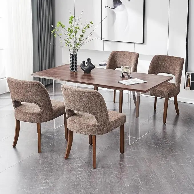 Haven Wingback Upholstered Dining Chairs – Set of 4