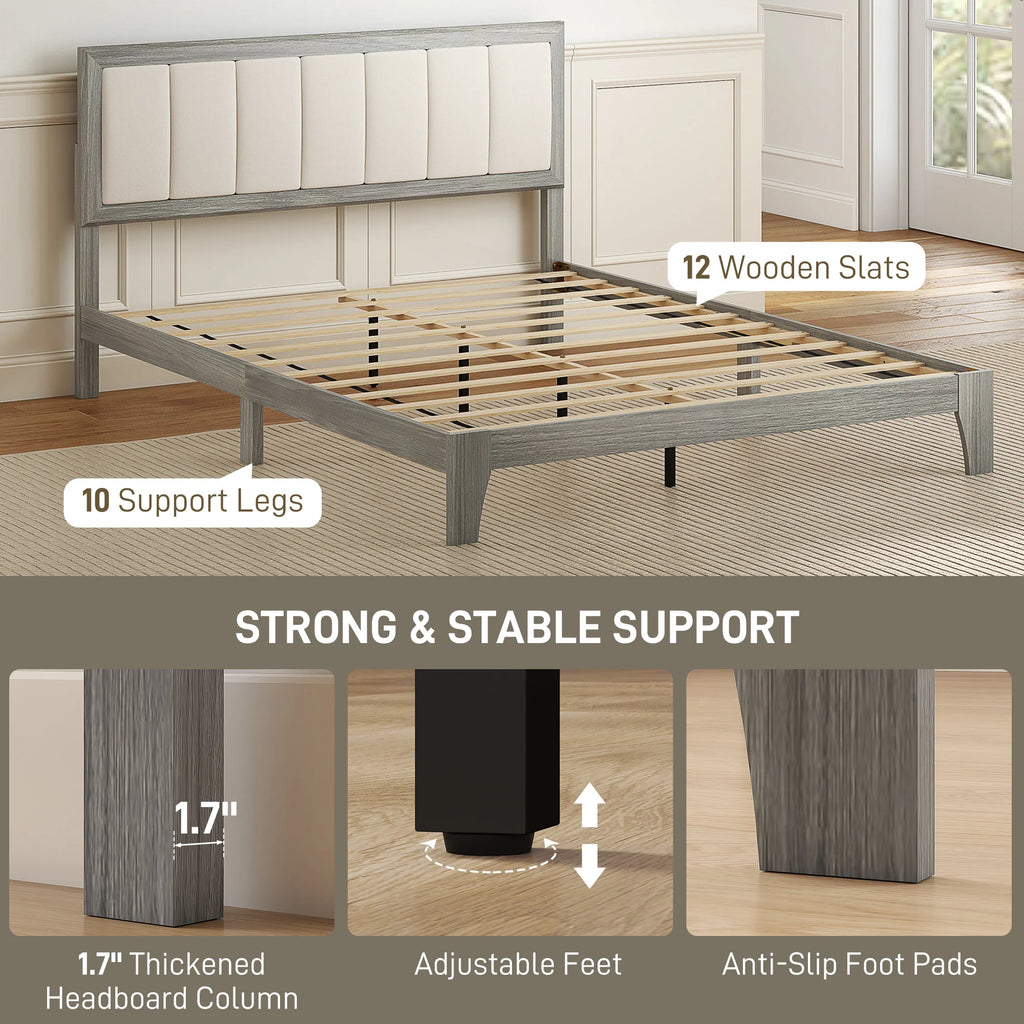 Antalya Queen Upholstered Platform Bed