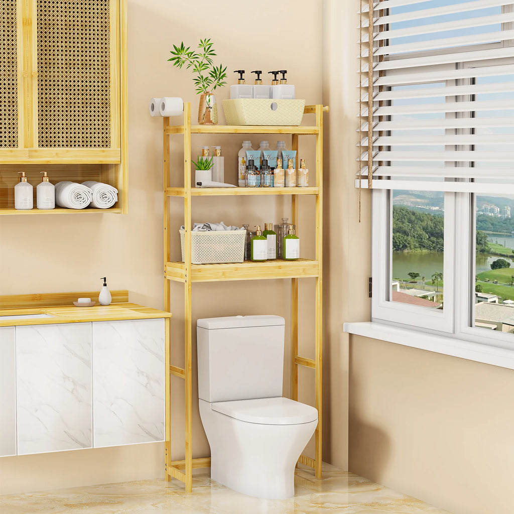 Lotuswhisper 3-Tier Bathroom Storage Shelf