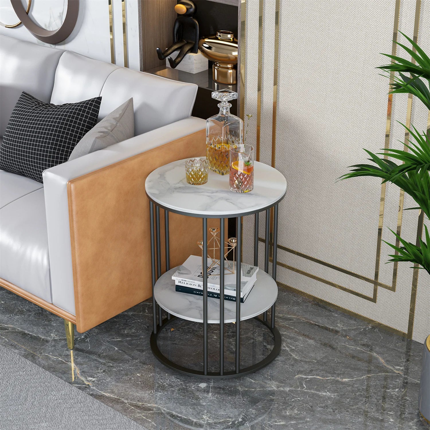 Brian Two-Tier Side Table