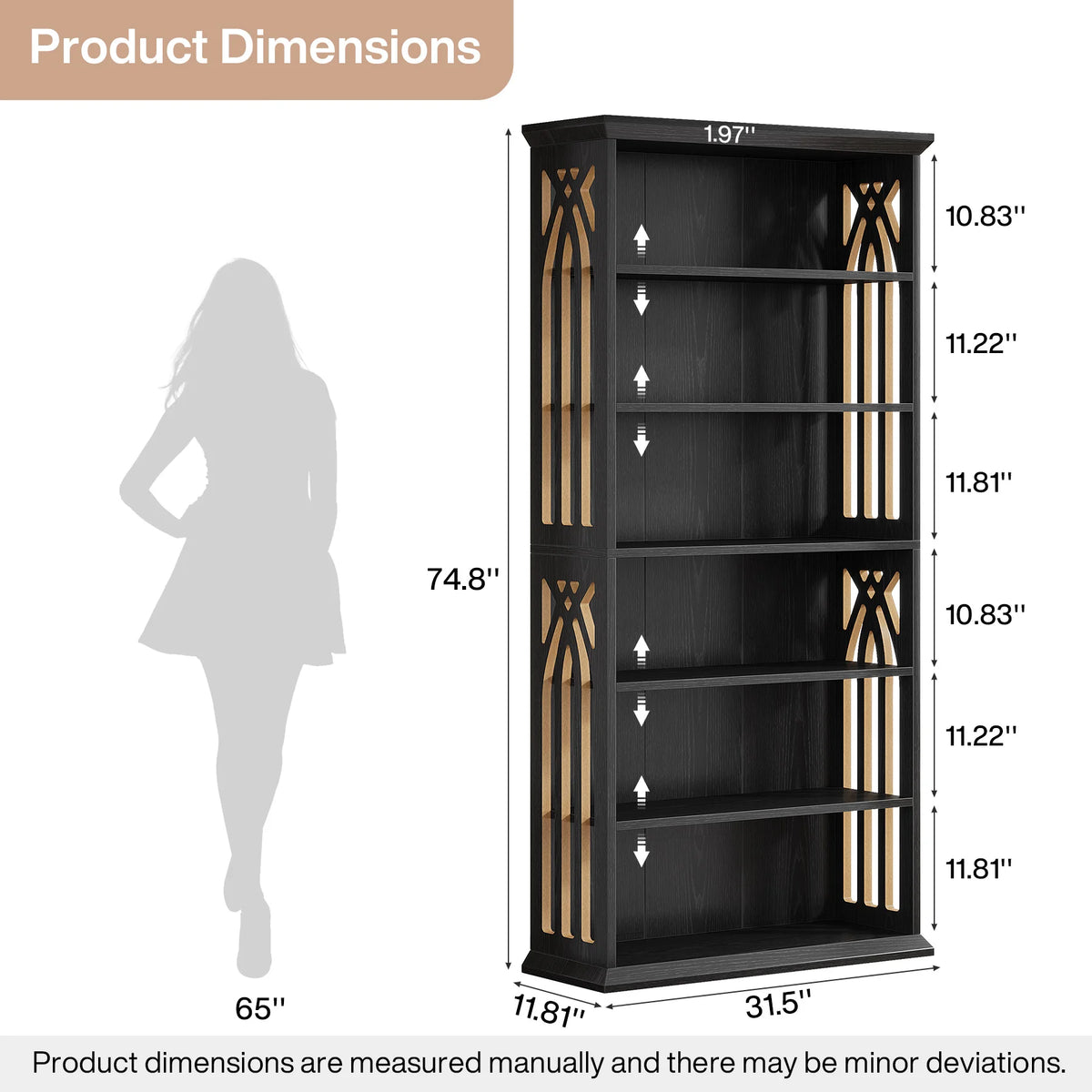 Lullabycharm 6-Tier Bookcase