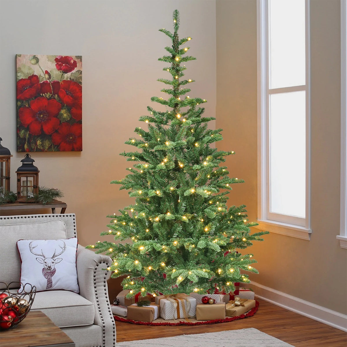 Hearthpine Pre-Lit Christmas Tree