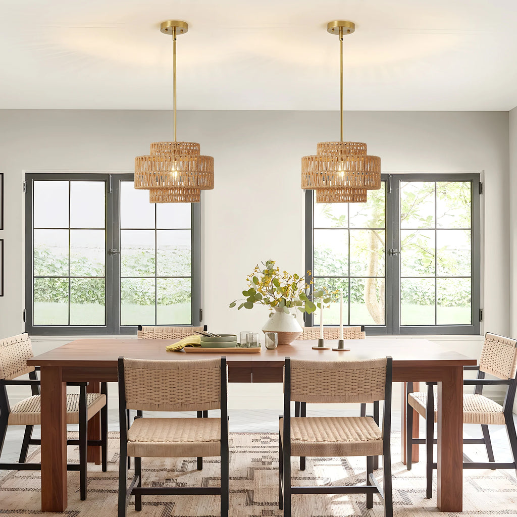 Netherton Woven Rattan Pendant