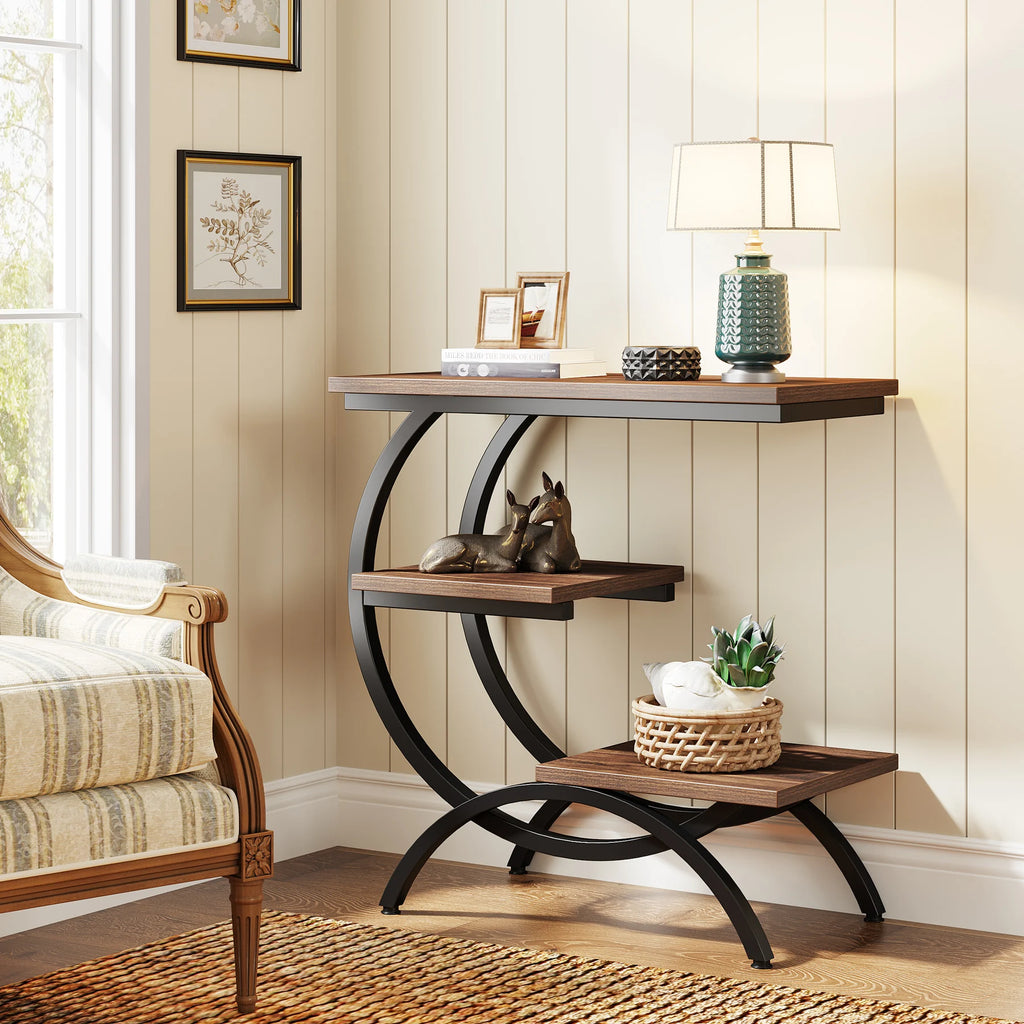 Nari 3-Tier C-Shaped Side Table