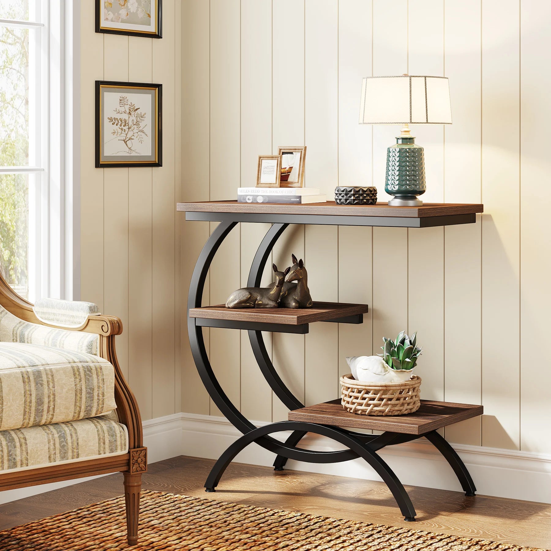 Nari 3-Tier C-Shaped Side Table