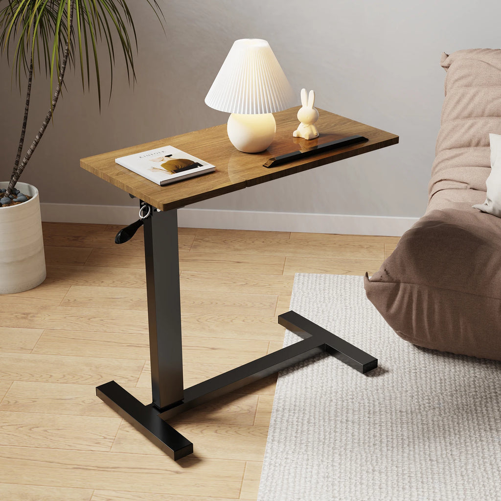 Finessebloom Adjustable Rolling Overbed Table