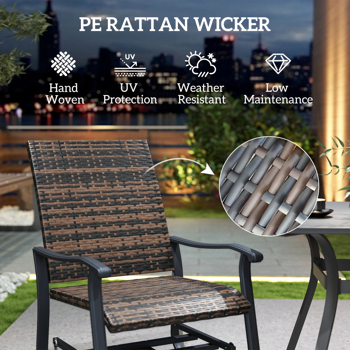 Brownridge Swivel Glider Chair Set