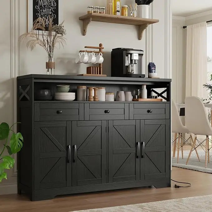 Farmhouse Buffet Sideboard Cabinet