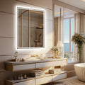Aurora LED Rectangle Bathroom Mirror