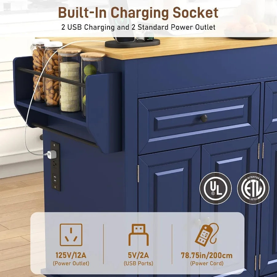 Charging feature graphic showing AC and USB connections