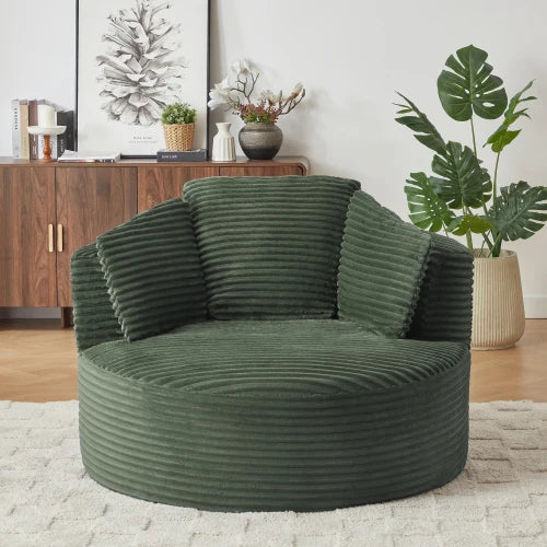 Sarrowby Round Corduroy Lounge Chair