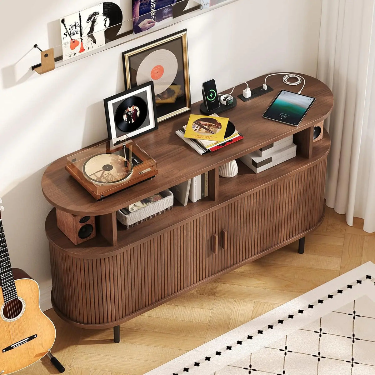 Lotushalo Record Player & Media Console