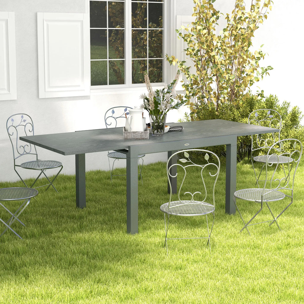 Grovevale Extendable Aluminum Patio Dining Table