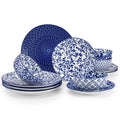 Vancasso Chinese Blue & White Porcelain Dinnerware Set