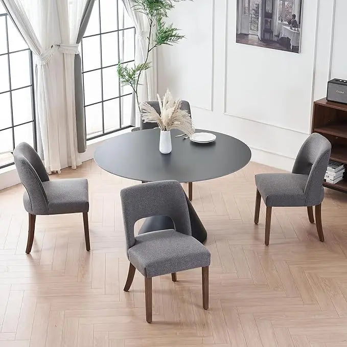 Haven Wingback Upholstered Dining Chairs – Set of 4