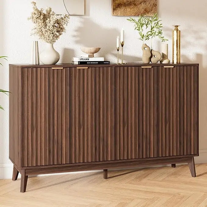Fluted Sideboard Buffet Cabinet