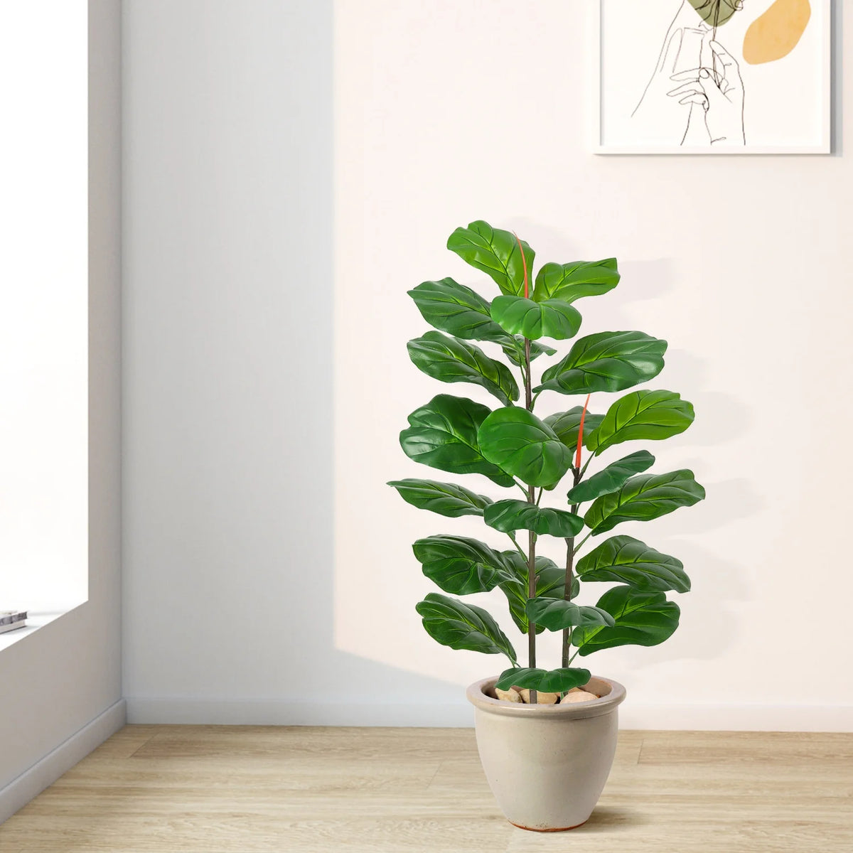 Dovehalo Artificial Fiddle Leaf Fig Tree