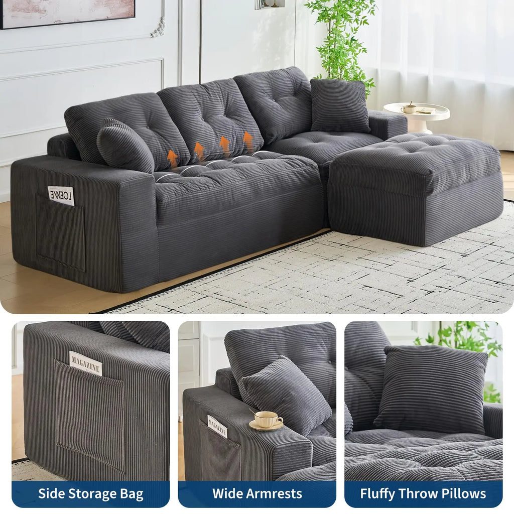 Rathmore Modular Corduroy Sectional*