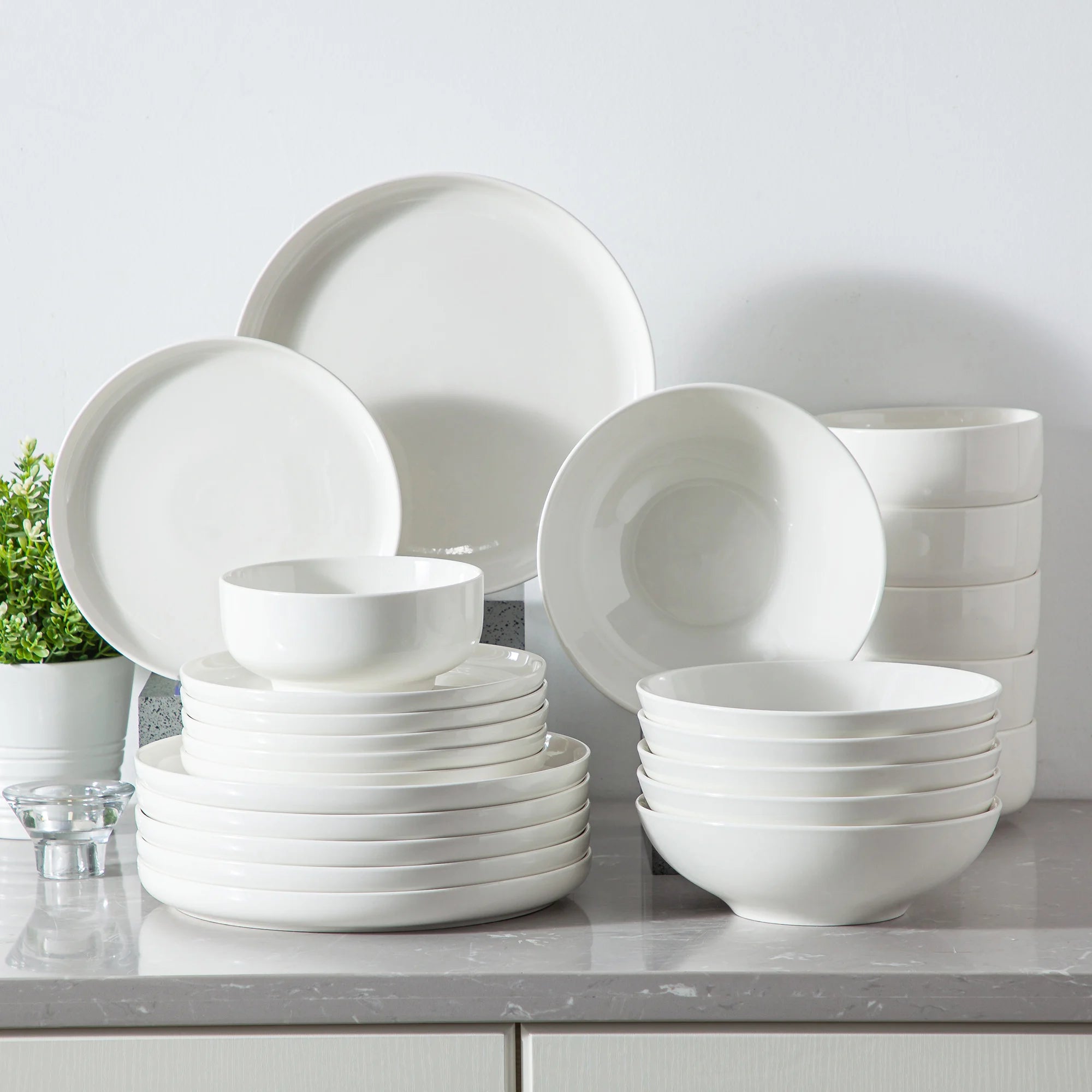 MALACASA Porcelain Dinnerware Set