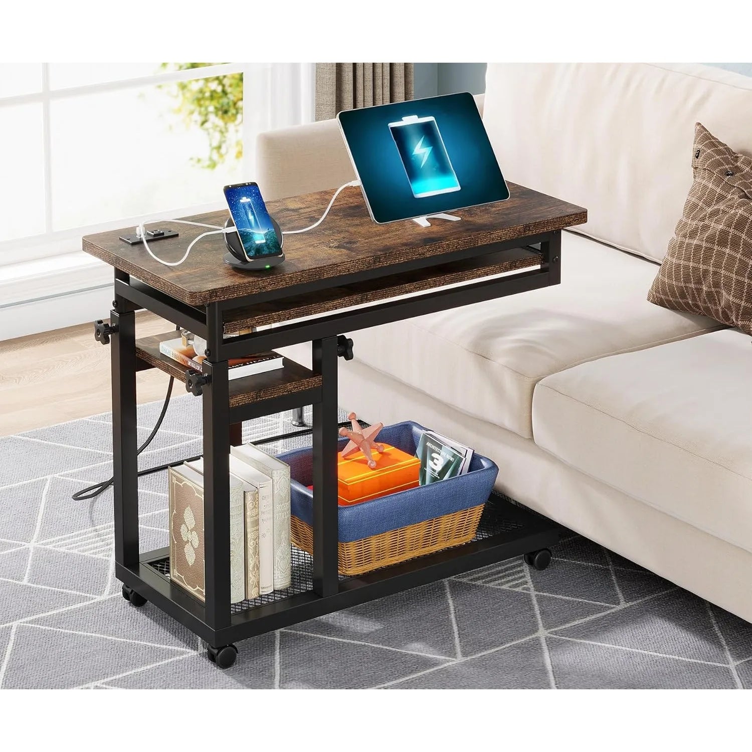Bennett Adjustable Rolling Laptop Desk