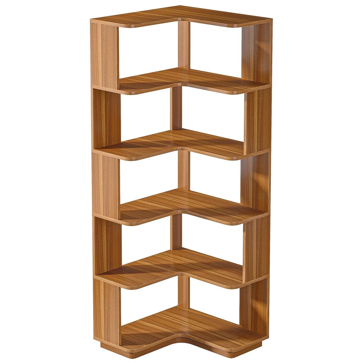Hazelsong 6-Tier Corner Bookcase