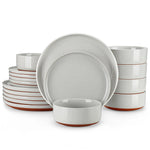 Load image into Gallery viewer, MALACASA Tara Series Stoneware Dinnerware Set - 18/36 Pieces, Available in Multiple Colors
