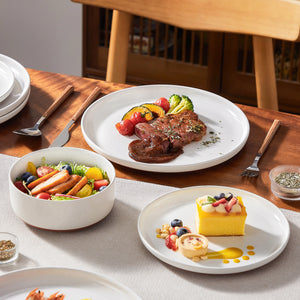 MALACASA Tara Series Stoneware Dinnerware Set - 18/36 Pieces, Available in Multiple Colors