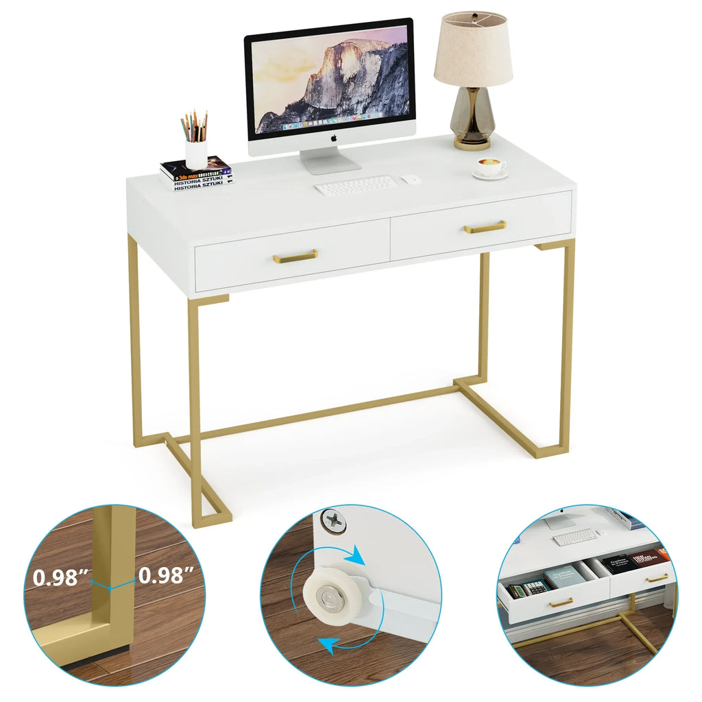 Breezeloom 2-Drawer Vanity Desk