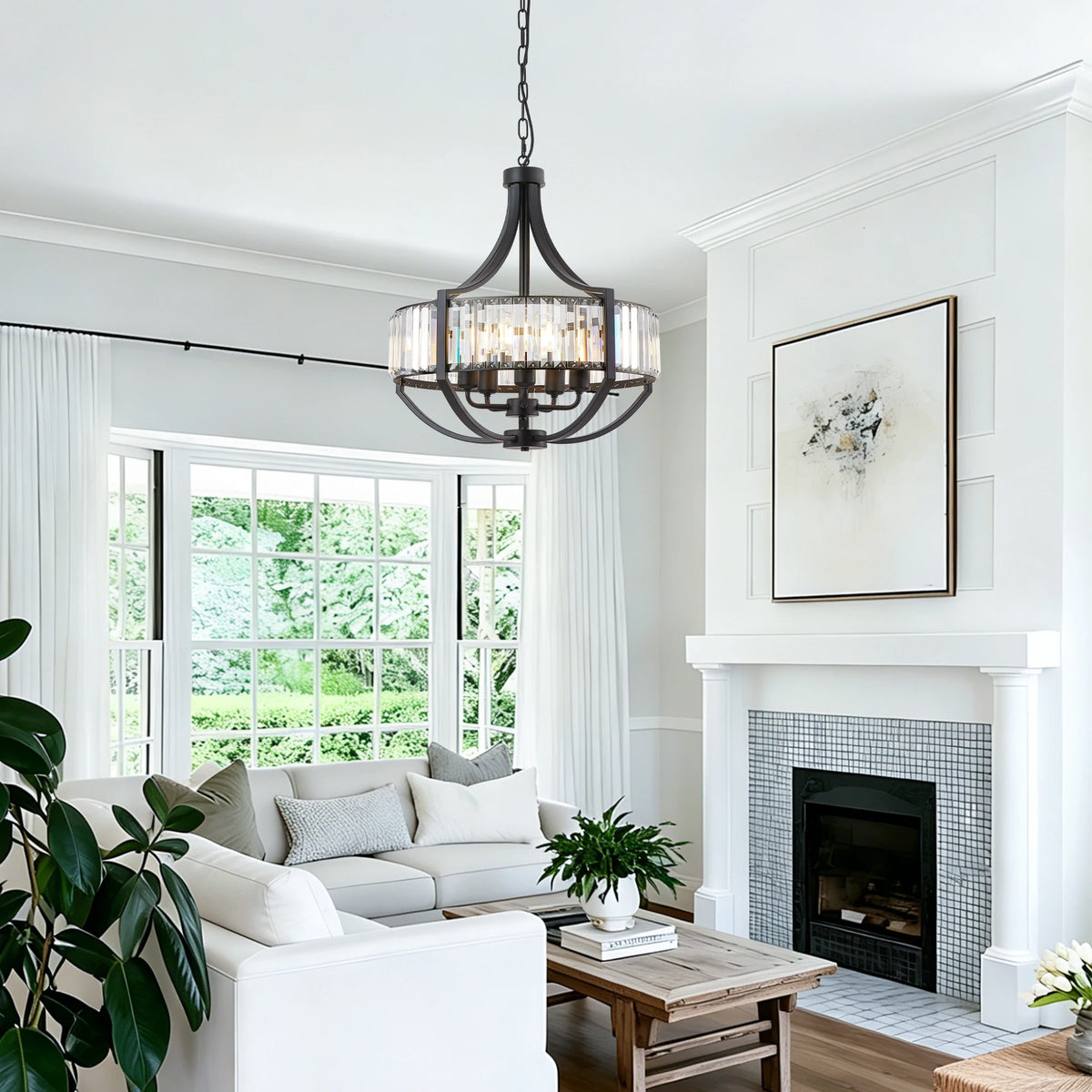 Chervale Five-Light Crystal Chandelier