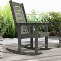 Havenridge HDPE Outdoor Rocking Chairs, Set of 2 – Dark Gray